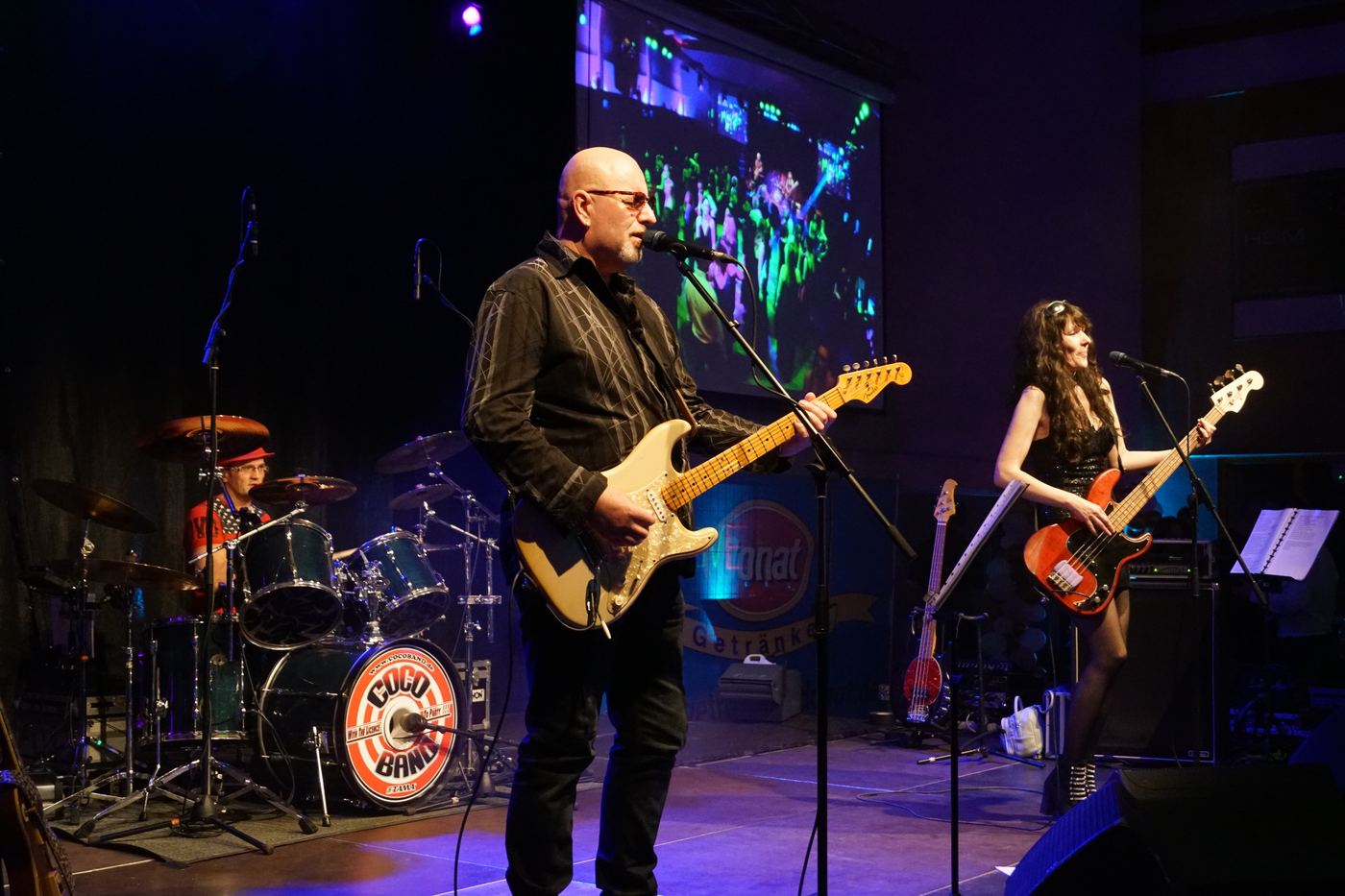 COCO-BAND als Trio auf der Bühne